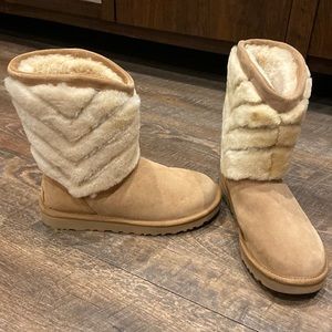 Furry UGG boots